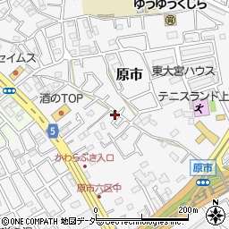 埼玉県上尾市原市3757-11周辺の地図