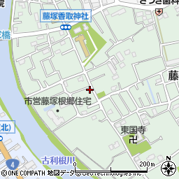 埼玉県春日部市藤塚556周辺の地図