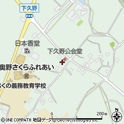 茨城県牛久市久野町742周辺の地図