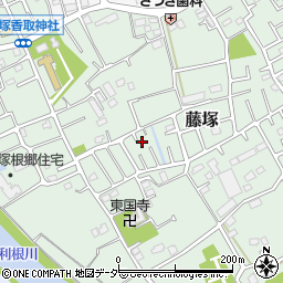 埼玉県春日部市藤塚383周辺の地図