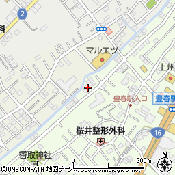 埼玉県春日部市増富12周辺の地図