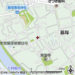 埼玉県春日部市藤塚444周辺の地図