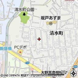 埼玉県坂戸市清水町32周辺の地図