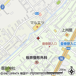 埼玉県春日部市増富28周辺の地図