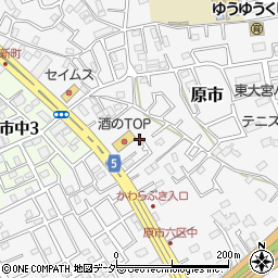 埼玉県上尾市原市3745周辺の地図