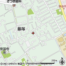 埼玉県春日部市藤塚203周辺の地図