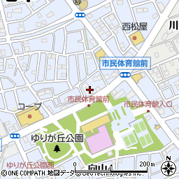 ひな野上尾店周辺の地図