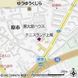 テニスランド上尾周辺の地図