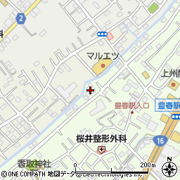 埼玉県春日部市増富13周辺の地図