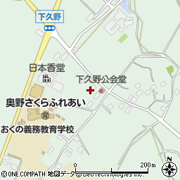 茨城県牛久市久野町745周辺の地図