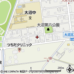 埼玉県春日部市大沼6丁目123周辺の地図