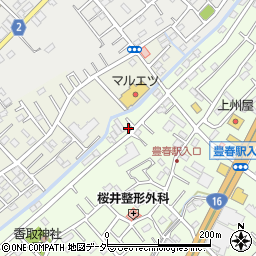 埼玉県春日部市増富14-8周辺の地図