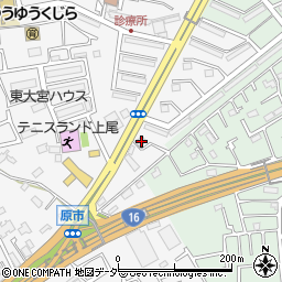 埼玉県上尾市原市3434周辺の地図