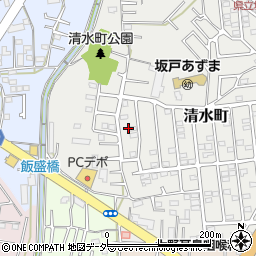 埼玉県坂戸市清水町33周辺の地図