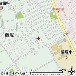 埼玉県春日部市藤塚228周辺の地図
