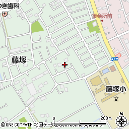 埼玉県春日部市藤塚212周辺の地図