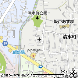 埼玉県坂戸市清水町35周辺の地図