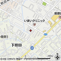 埼玉県春日部市上蛭田22周辺の地図