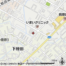 埼玉県春日部市上蛭田22周辺の地図