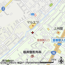 埼玉県春日部市増富14-12周辺の地図