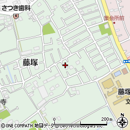 埼玉県春日部市藤塚210周辺の地図