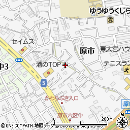 埼玉県上尾市原市3741周辺の地図