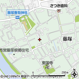 埼玉県春日部市藤塚445周辺の地図