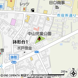 中山児童公園トイレ周辺の地図