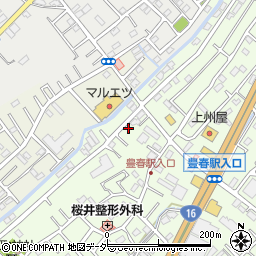 埼玉県春日部市増富16周辺の地図