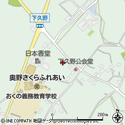 茨城県牛久市久野町749周辺の地図