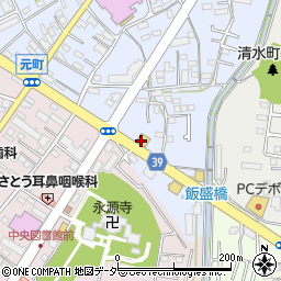 焼肉 じゅうじゅうカルビ 坂戸元町店周辺の地図