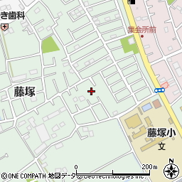 埼玉県春日部市藤塚229周辺の地図