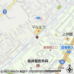 埼玉県春日部市増富14-14周辺の地図