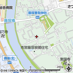 埼玉県春日部市藤塚581周辺の地図