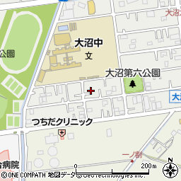 埼玉県春日部市大沼6丁目86周辺の地図