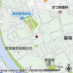 埼玉県春日部市藤塚434周辺の地図