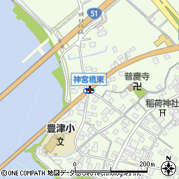 神宮橋東周辺の地図