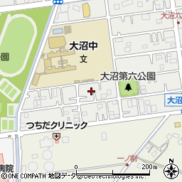 埼玉県春日部市大沼6丁目87周辺の地図