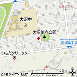 埼玉県春日部市大沼6丁目90周辺の地図