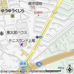 埼玉県上尾市原市3420周辺の地図