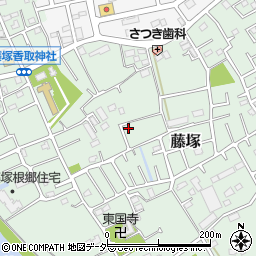 埼玉県春日部市藤塚389周辺の地図