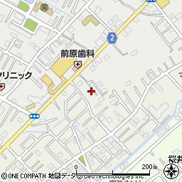 埼玉県春日部市上蛭田628周辺の地図
