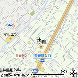 埼玉県春日部市増富618周辺の地図