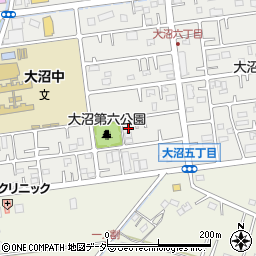 埼玉県春日部市大沼6丁目94周辺の地図