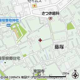 埼玉県春日部市藤塚392周辺の地図