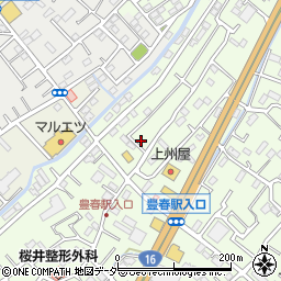 埼玉県春日部市増富614周辺の地図