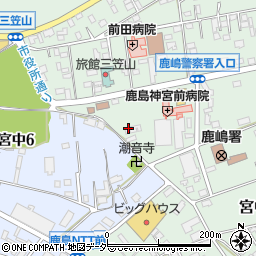 鹿島住宅周辺の地図