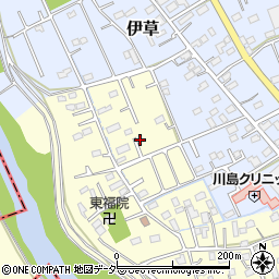 埼玉県比企郡川島町下伊草109-26周辺の地図