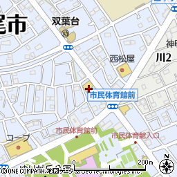 徳樹庵上尾店周辺の地図
