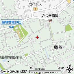 埼玉県春日部市藤塚391周辺の地図